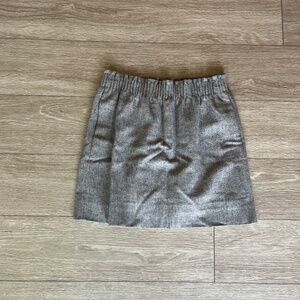Grey tweed wool J Crew skirt with pockets